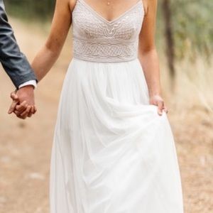 Adrianna Papell Wedding / Prom Dress Gown 0 BHLDN